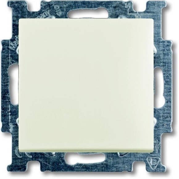 Выключатель 1-клавишный ABB BASIC55, скрытый монтаж, chalet-white, 2CKA001012A2184 в Санкт-Петербурге