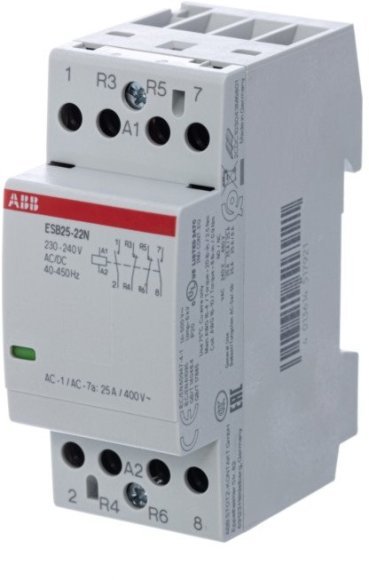 Модульный контактор ABB ESB25 2НО+2НЗ 25А 230В AC/DC, 1SAE231111R0622 в Санкт-Петербурге