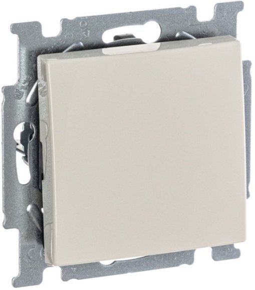 Выключатель 1-клавишный ABB BASIC55, скрытый монтаж, слоновая кость, 2CKA001012A2146 в Санкт-Петербурге