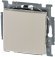 Выключатель 1-клавишный ABB BASIC55, скрытый монтаж, слоновая кость, 2CKA001012A2146 в Санкт-Петербурге