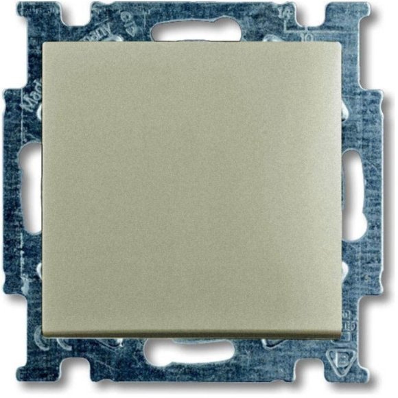 Выключатель 1-клавишный ABB BASIC55, скрытый монтаж, шампань, 2CKA001012A2164 в Санкт-Петербурге
