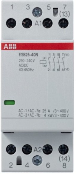 Модульный контактор ABB ESB25 4НО 25А 230В AC/DC, 1SAE231111R0640 в Санкт-Петербурге