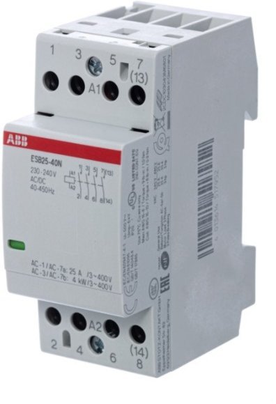 Модульный контактор ABB ESB25 4НО 25А 230В AC/DC, 1SAE231111R0640 в Санкт-Петербурге