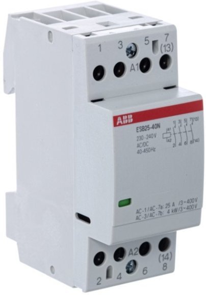 Модульный контактор ABB ESB25 4НО 25А 230В AC/DC, 1SAE231111R0640 в Санкт-Петербурге
