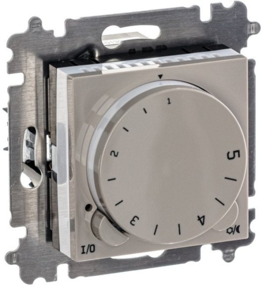 Терморегулятор с поворотной ручкой ABB LEVIT, скрытый монтаж, кофе макиато / белый, 2CHH920003A6018 в Санкт-Петербурге Терморегулятор с поворотной ручкой ABB LEVIT, скрытый монтаж, кофе макиато / белый, 2CHH920003A6018 в Санкт-Петербурге