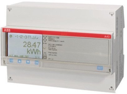 Счетчик электроэнергии многотарифный ABB A43 трехфазный 5(80)А, кл.т. 1, 2CMA100115R1000 в Санкт-Петербурге