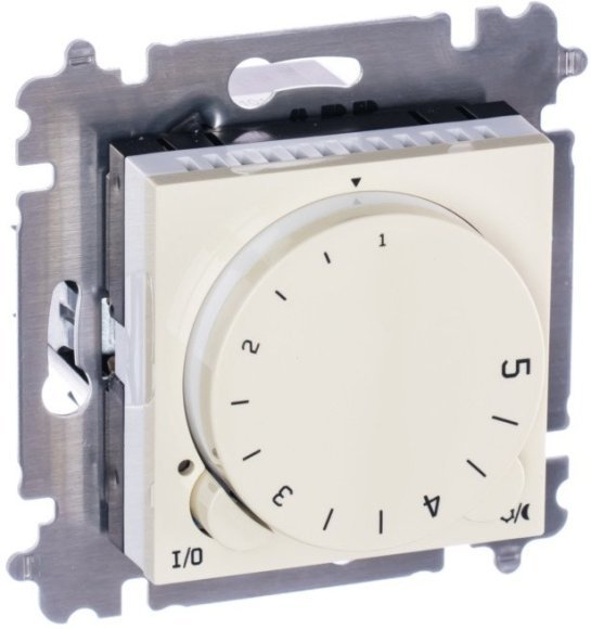 Терморегулятор с поворотной ручкой ABB LEVIT, скрытый монтаж, слоновая кость / белый, 2CHH920003A6017 в Санкт-Петербурге