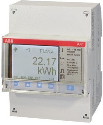 Счетчик электроэнергии однотарифный ABB A41 однофазный 5(80)А, кл.т. 1, 2CMA100082R1000 в Санкт-Петербурге