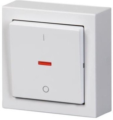 Выключатель 1-клавишный ABB IMPRESSIVO с подсветкой, открытый монтаж, белый, 2TKA00001840 в Санкт-Петербурге