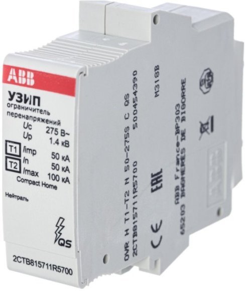 УЗИП OVR H T1-T2 N 50-275s C QS картридж, 2CTB815711R5700 в Санкт-Петербурге