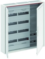 Шкаф 120М навесной с медиапанелями IP30, 800x800x160 между DIN-рейками 125 мм и самозажимными клеммами N/PE и дверью с вент. отверстиями ComfortLine CA35VML, 2CPX052216R9999