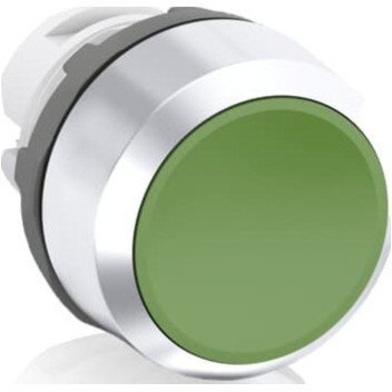 Кнопка MP1-30G зеленая (только корпус) без подсветки без фиксации, 1SFA611100R3002 в Санкт-Петербурге
