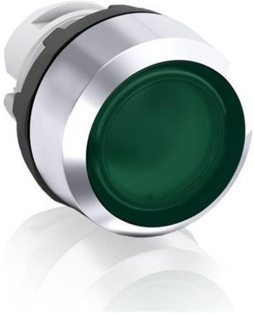 Кнопка MP1-31G зеленая (только корпус) с подсветкой без фиксации, 1SFA611100R3102 в Санкт-Петербурге