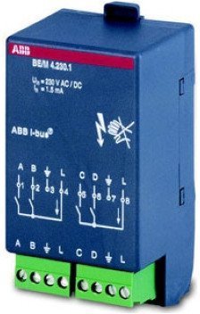BE/M4.12.1 Модуль бинарный вход 4-канальный, дискретный вход, 2CDG110007R0011 в Санкт-Петербурге