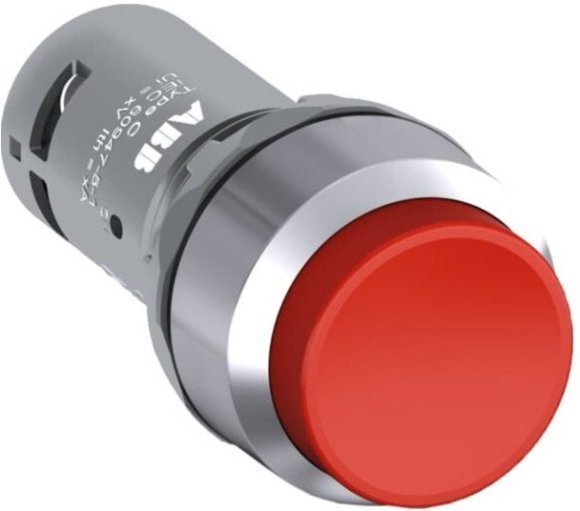 Кнопка CP3-30R-20 красная с выступающей клавишей без фиксации 2НО, 1SFA619102R3021 в Санкт-Петербурге