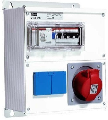 Бокс M16/2 JFB CTFL с розеткамии фланцами в сборе ,металл, IP44, 2CMA100020R1000 в Санкт-Петербурге