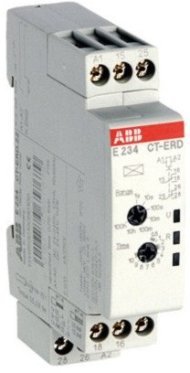 Реле времени CT-ERD.22 модульное (задержка на включ.) 24-48B DC, 24-240B AC (7 временных диапазонов 0,05с...100ч) 2ПК, 1SVR500100R0100