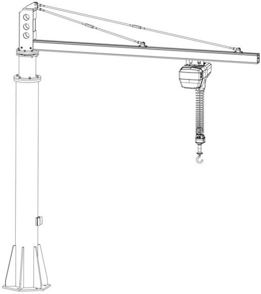 Консольный поворотный кран  в Санкт-Петербурге