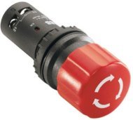 Кнопка CE3T-10R-11 аварийного останова с фиксацией 1НО1НЗ отпуск ание поворотом 30мм, 1SFA619500R1071