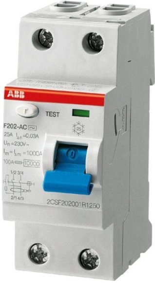 Выкл.диф.тока 2мод. F202 A-25/0,03, 2CSF202101R1250 в Санкт-Петербурге