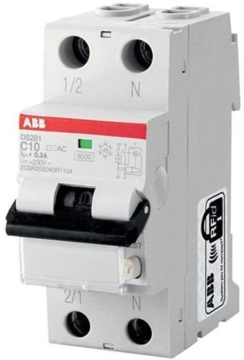 Дифавтомат ABB DS200 1P+N 10А (B) 6 кА, 30 мА (AC), 2CSR255040R1105 в Санкт-Петербурге