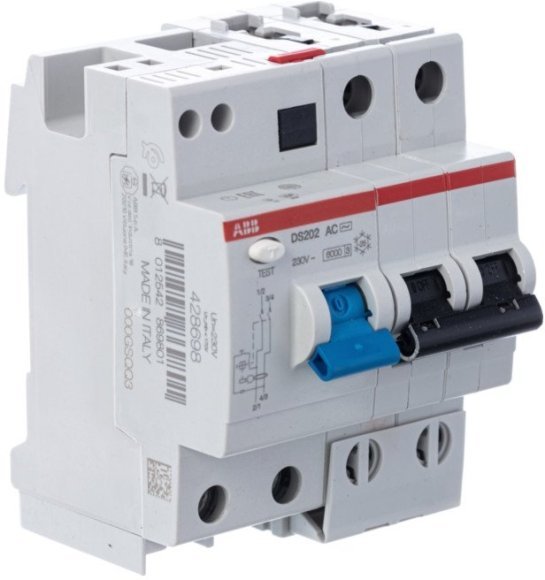 Дифавтомат ABB DS200 2P 10А (B) 6 кА, 30 мА (AC), 2CSR252001R1105 в Санкт-Петербурге