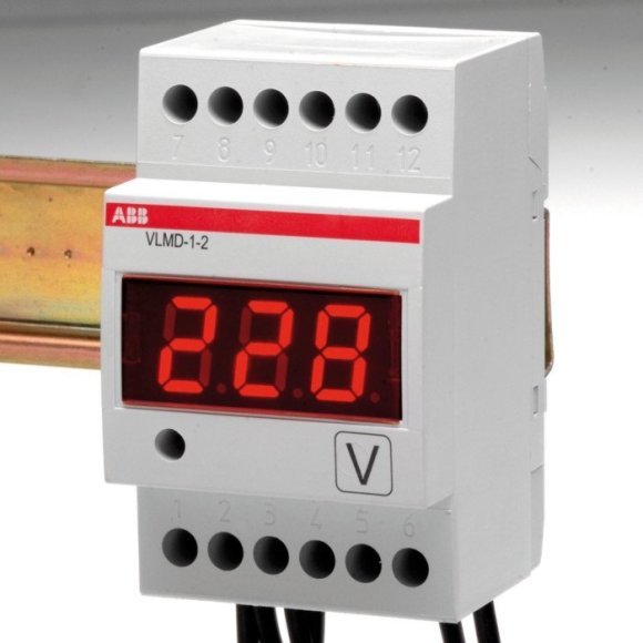 Вольтметр щитовой ABB ELC 600В AC/DC, цифровой, кл.т. 0,5, 2CSM110000R1011 в Санкт-Петербурге