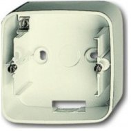 Коробка для открытого монтажа, 1 пост, серия Busch-Duro 2000 SI, цвет слоновая кость, 2CKA001799A0977