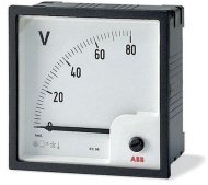 Вольтметр щитовой ABB VLM 100В DC, аналоговый, кл.т. 1,5, 2CSG212130R4001