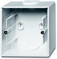 Коробка для открытого монтажа, 1 пост, серия future, цвет альпийский белый, 2CKA001799A0982