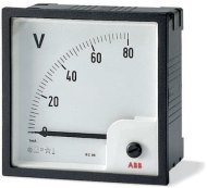 Вольтметр щитовой ABB VLM 300В AC, аналоговый, кл.т. 1,5, 2CSM110190R1001