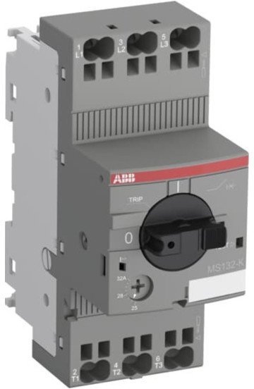 Силовой автомат для защиты двигателя ABB 2.5А 3P, термомагнитный расцепитель, 1SAM350010R1007 в Санкт-Петербурге