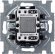 Выключатель 1-клавишный ABB BASIC55 с подсветкой, скрытый монтаж, слоновая кость, 2CKA001012A2156 в Санкт-Петербурге